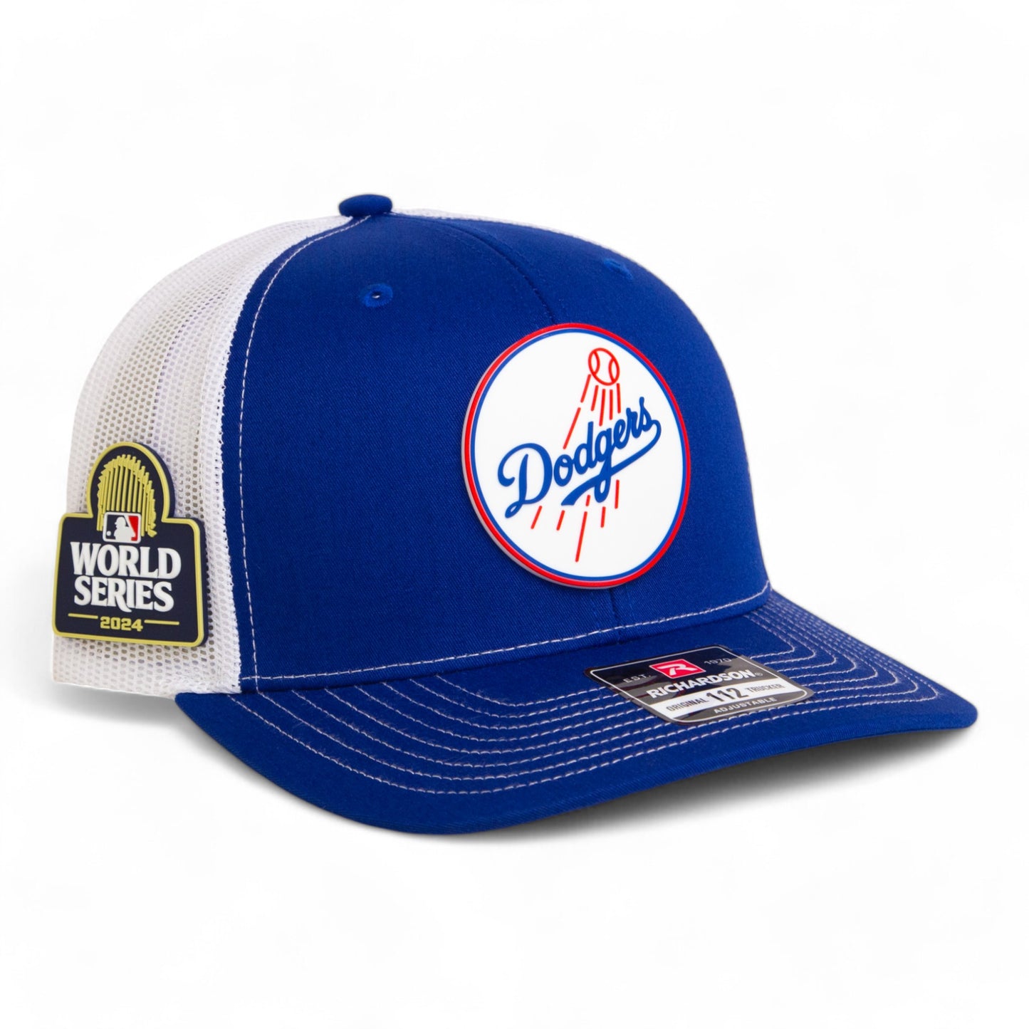 Los Angeles Dodgers 2024 World Series Snapback Trucker Hat- Royal/ White