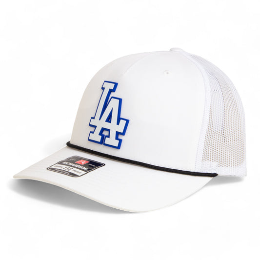 LA Dodgers 2024 World Series Snapback Trucker Rope Hat White- White