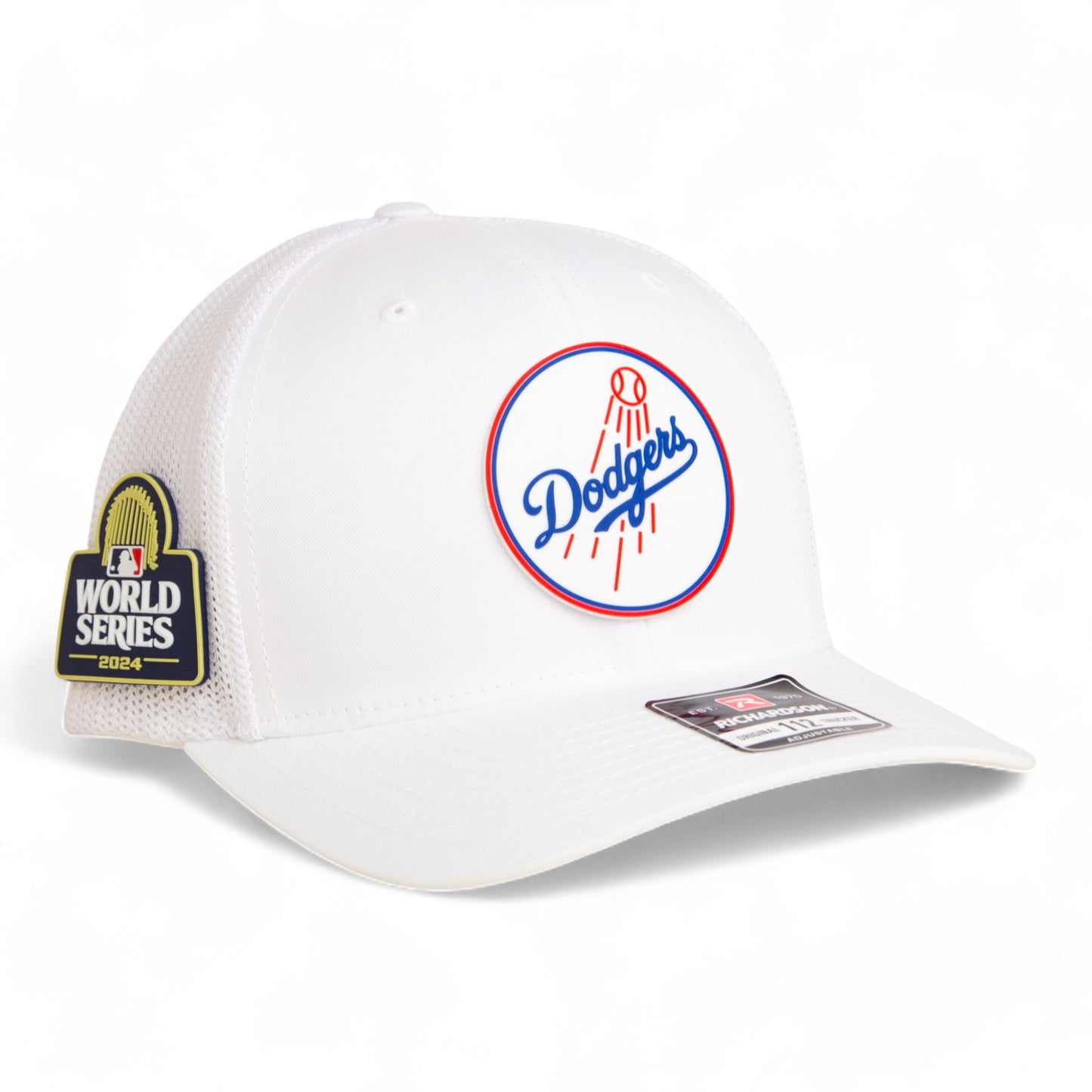 Los Angeles Dodgers 2024 World Series Snapback Trucker Hat- White