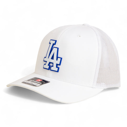 LA Dodgers 2024 World Series Snapback Trucker Hat White- White