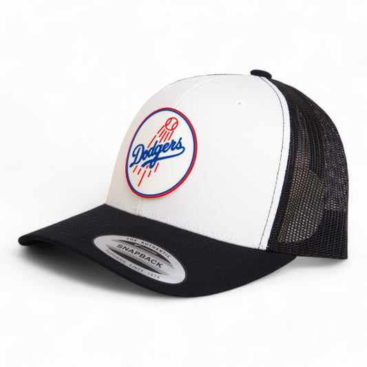 Los Angeles Dodgers 2024 World Series 3D YP Snapback Trucker Hat- White/ Black