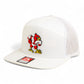 Louisville Cardinals Retro 3D Snapback Seven-Panel Flat Bill Trucker Hat- White