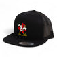 Louisville Cardinals Retro 3D YP Snapback Flat Bill Trucker Hat- Black