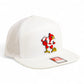 Louisville Cardinals Retro 3D Snapback Seven-Panel Flat Bill Trucker Hat- White