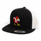 Louisville Cardinals Retro 2025 College World Series 3D YP Snapback Flat Bill Trucker Hat- Black/ White