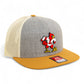 Louisville Cardinals Retro 3D Wool Blend Flat Bill Hat- Heather Grey/ Birch/ Biscuit