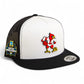 Louisville Cardinals Retro 2025 College World Series 3D YP Snapback Flat Bill Trucker Hat- White/ Black