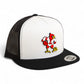 Louisville Cardinals Retro 3D YP Snapback Flat Bill Trucker Hat- White/ Black
