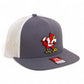 Louisville Cardinals Retro 3D Wool Blend Flat Bill Hat- Charcoal/ White