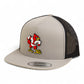 Louisville Cardinals Retro 3D YP Snapback Flat Bill Trucker Hat- Silver/ Black