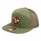 Louisville Cardinals Retro 3D Snapback Seven-Panel Flat Bill Trucker Hat- Loden Green
