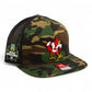 Louisville Cardinals Retro 2025 College World Series 3D Wool Blend Flat Bill Hat- Army Camo/ Black