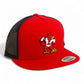 Louisville Cardinals Retro 3D YP Snapback Flat Bill Trucker Hat- Red/ Black