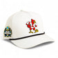 Louisville Cardinals Retro 2025 College World Series 3D Five Panel Classic Rope Hat- White/ Black