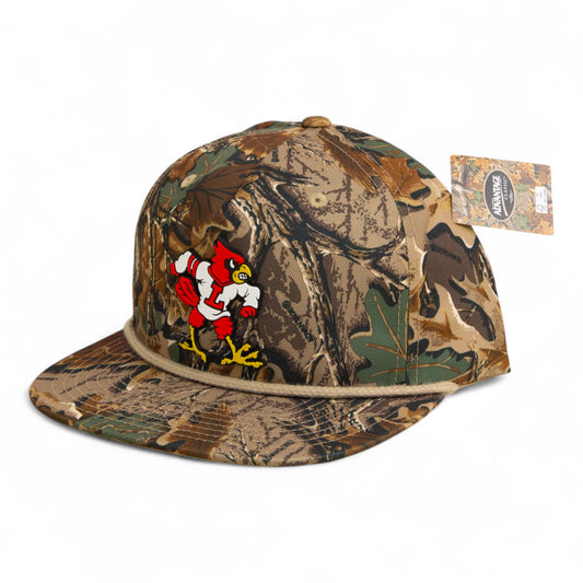 Louisville Cardinals Retro 3D Umpqua Rope Hat- Realtree Advantage/ Khaki