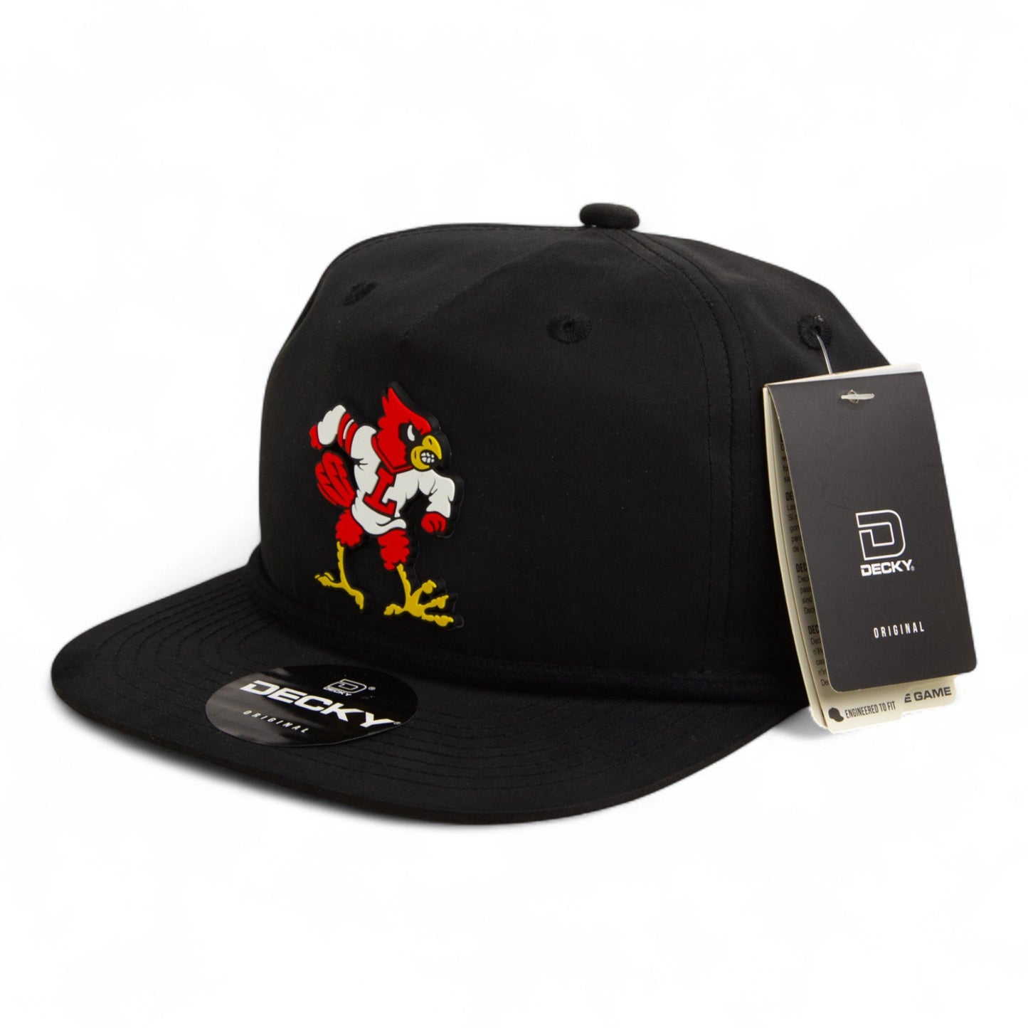 Louisville Cardinals Retro 2025 College World Series 3D Classic Rope Hat- Black