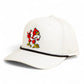 Louisville Cardinals Retro 2025 College World Series 3D Five Panel Classic Rope Hat- White/ Black