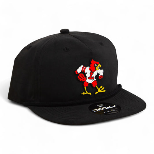 Louisville Cardinals Retro 3D Classic Rope Hat- Black