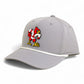Louisville Cardinals Retro 3D Five Panel Classic Rope Hat- Grey/ White
