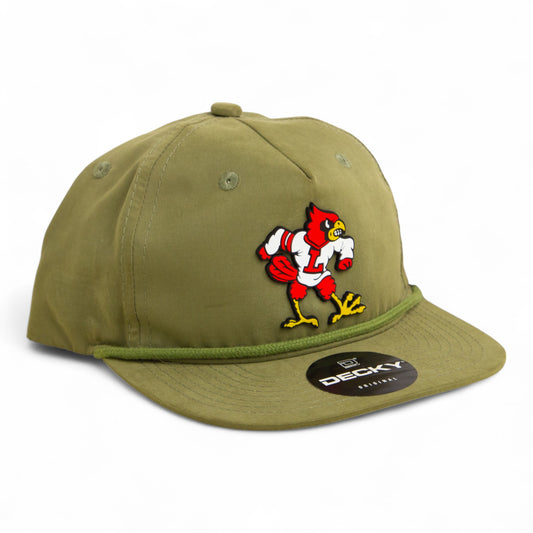 Louisville Cardinals Retro 3D Classic Rope Hat- Loden