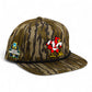 Louisville Cardinals Retro 2025 College World Series 3D Umpqua Rope Hat- Mossy Oak Bottomland/ Black
