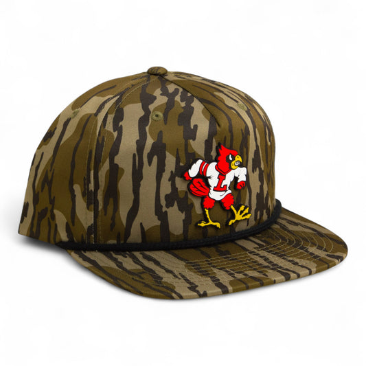 Louisville Cardinals Retro 3D Umpqua Rope Hat- Mossy Oak Bottomland/ Black