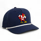 Louisville Cardinals Retro 3D Five Panel Classic Rope Hat- Navy/ White