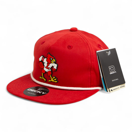 Louisville Cardinals Retro 3D Classic Rope Hat- Red/ White