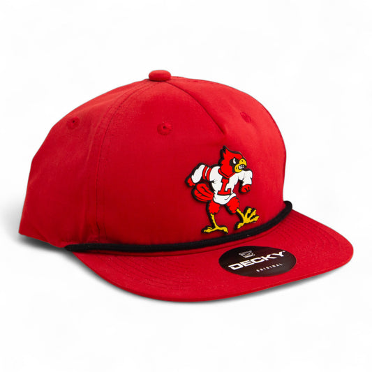 Louisville Cardinals Retro 3D Classic Rope Hat- Red/ Black