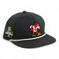 Louisville Cardinals Retro 2025 College World Series 3D Classic Rope Hat- Charcoal/ White