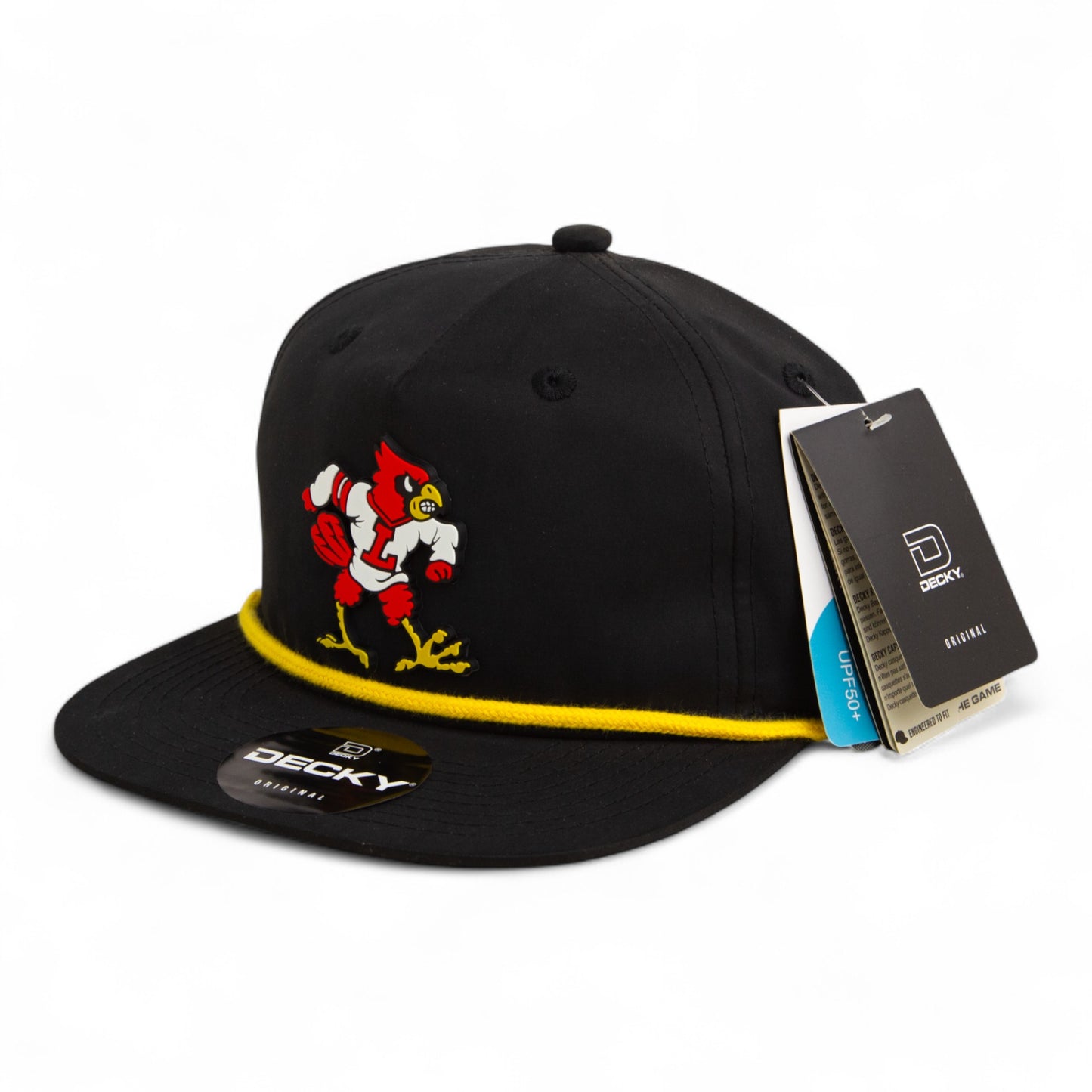 Louisville Cardinals Retro 3D Classic Rope Hat- Black/ Gold