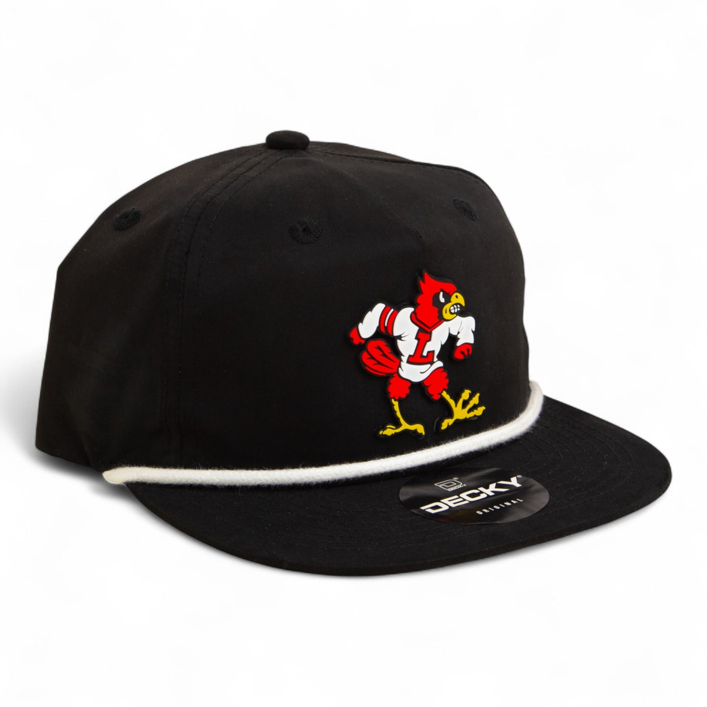 Louisville Cardinals Retro 3D Classic Rope Hat- Black/ White