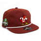 Louisville Cardinals Retro 2025 College World Series 3D Classic Rope Hat- Cardinal/ White