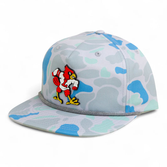 Louisville Cardinals Retro 3D Umpqua Rope Hat- Saltwater Duck Camo/ Charcoal