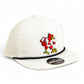 Louisville Cardinals Retro 3D Perforated Rope Hat- White/ Black