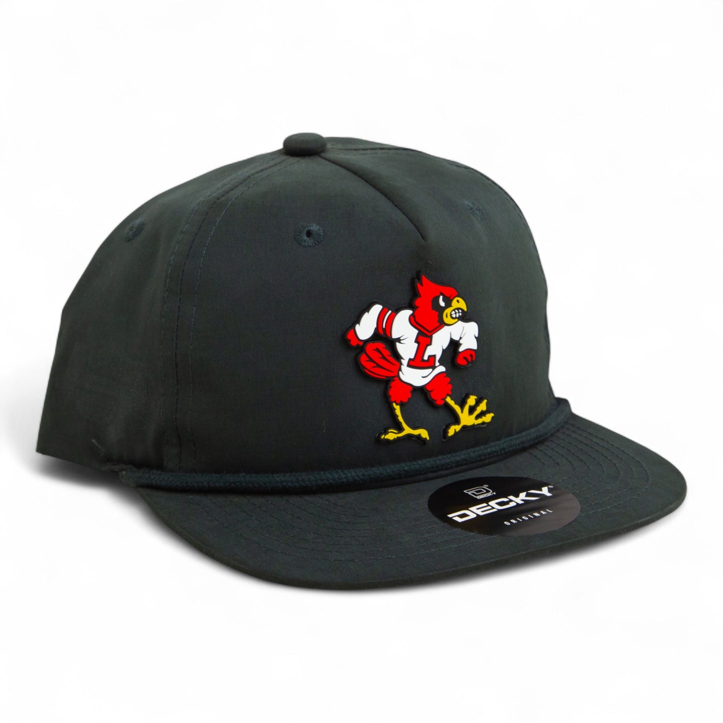 Louisville Cardinals Retro 3D Classic Rope Hat- Charcoal