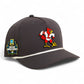 Louisville Cardinals Retro 2025 College World Series 3D Five Panel Classic Rope Hat- Charcoal/ White