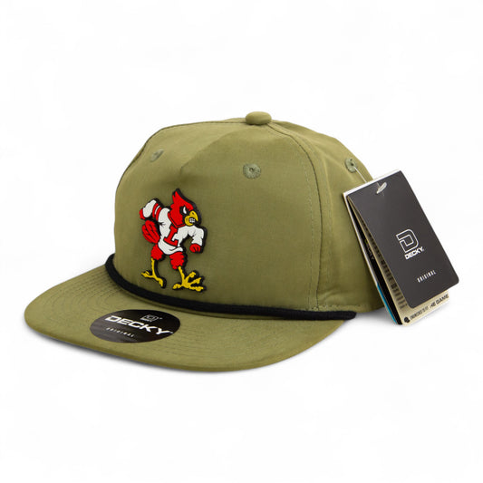 Louisville Cardinals Retro 3D Classic Rope Hat- Loden/ Black