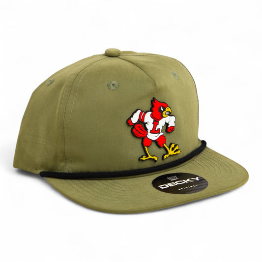 Louisville Cardinals Retro 3D Classic Rope Hat- Loden/ Black
