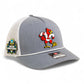 Louisville Cardinals Retro 2025 College World Series 3D Snapback Trucker Rope Hat- Heather Grey/ White