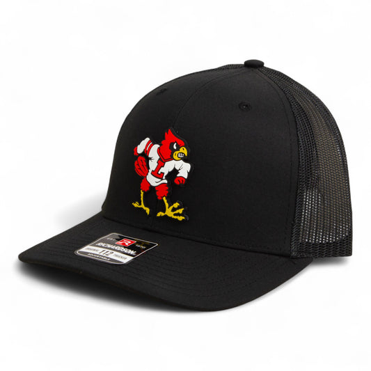 Louisville Cardinals Retro 3D Snapback Trucker Hat- Black