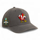 Louisville Cardinals Retro 2025 College World Series 3D Snapback Canvas Hat- Charcoal