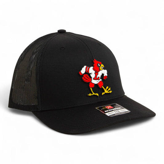 Louisville Cardinals Retro 3D Snapback Trucker Hat- Black
