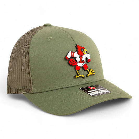 Louisville Cardinals Retro 3D Snapback Trucker Hat- Loden