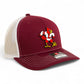 Louisville Cardinals Retro 3D Snapback Trucker Hat- Cardinal/ White