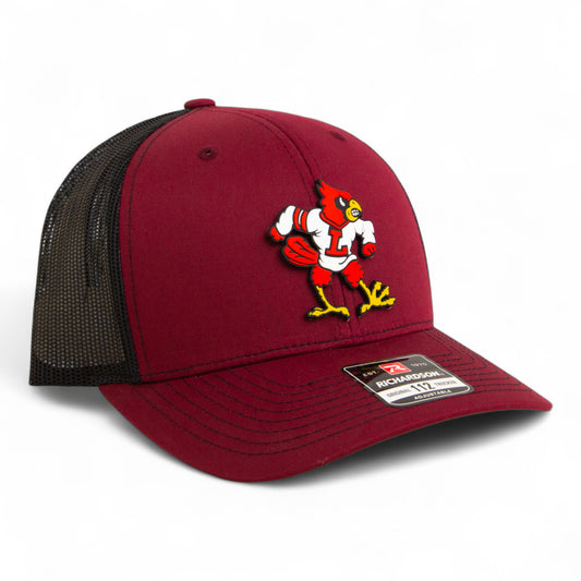 Louisville Cardinals Retro 3D Snapback Trucker Hat- Cardinal/ Black