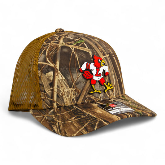 Louisville Cardinals Retro 3D Snapback Trucker Hat- Realtree Max 7/ Buck