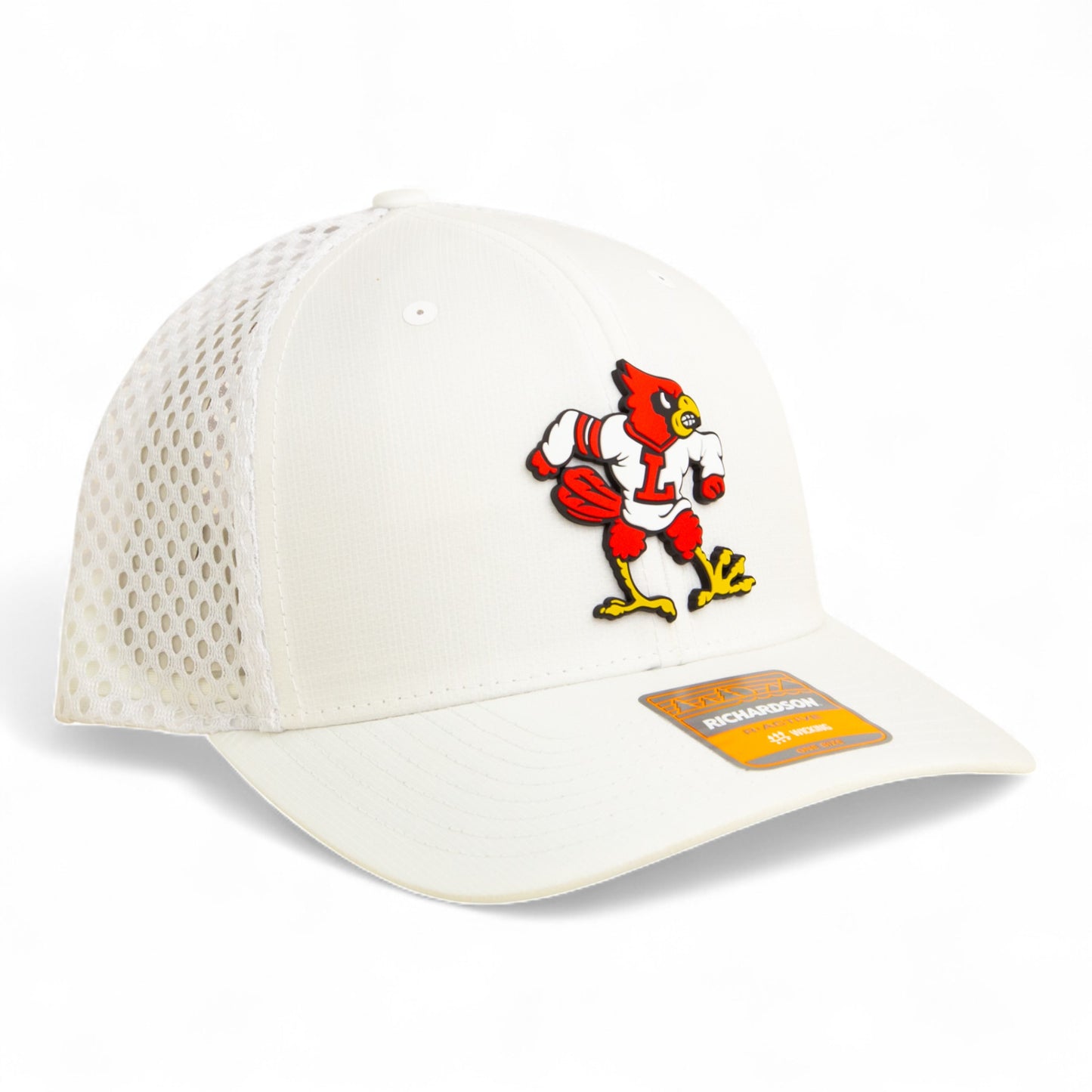 Louisville Cardinals Retro 3D Snapback Tilikum Trucker Hat- White
