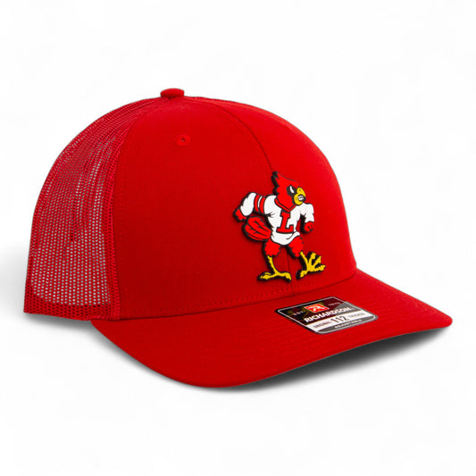 Louisville Cardinals Retro 3D Snapback Trucker Hat- Red