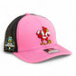 Louisville Cardinals Retro 2025 College World Series 3D Snapback Trucker Hat- Pink/ Black